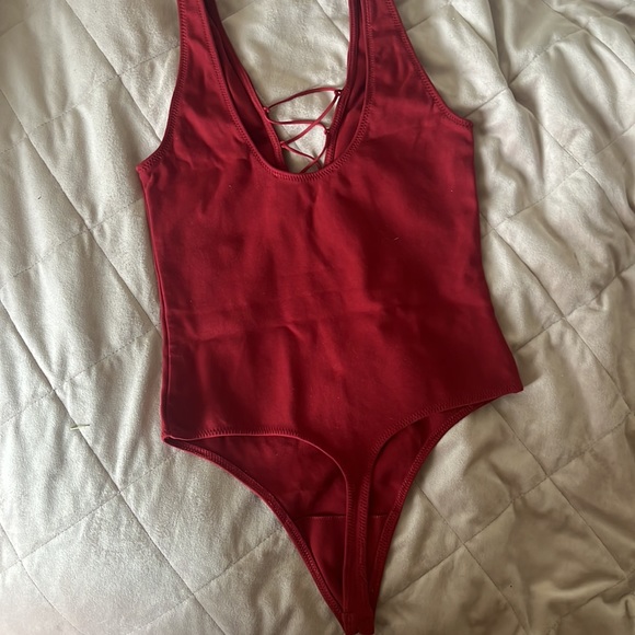 Wilfred Free red lais bodysuit size small - Picture 3 of 3